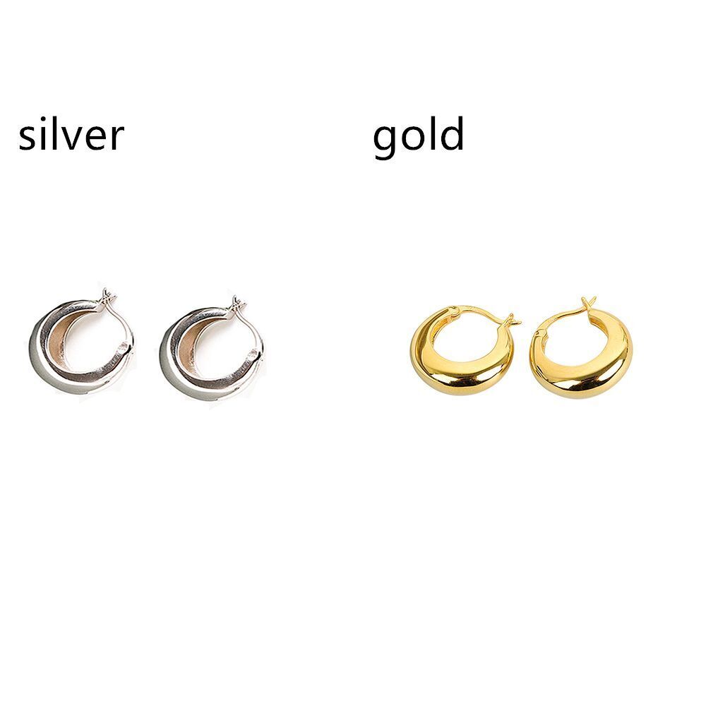 2 Pairs Circle Chunky Classic Hoop Accessories Jewelry Circl Hoops Earring