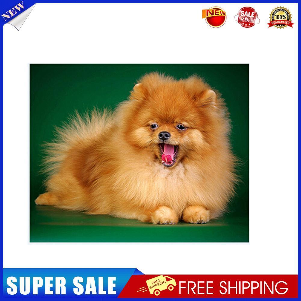 5D DIY Cute Dog Diamond Painting Cross Stitch Embroidery Home Decor Craft