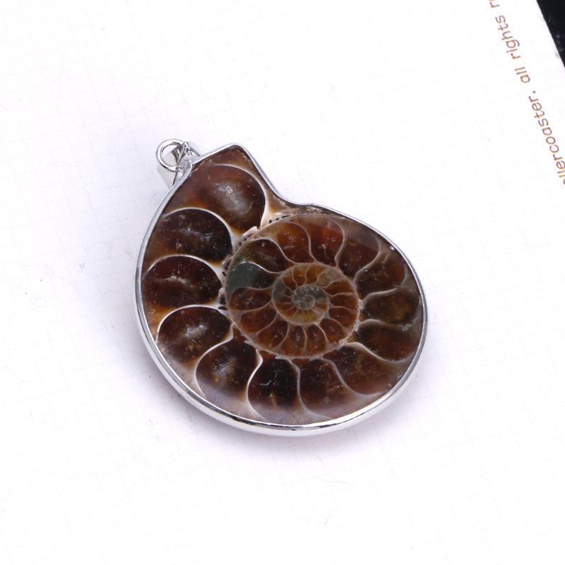 Fashion Colorful Spotted Conch Fossil Seashell Snail Pendant for  Friends