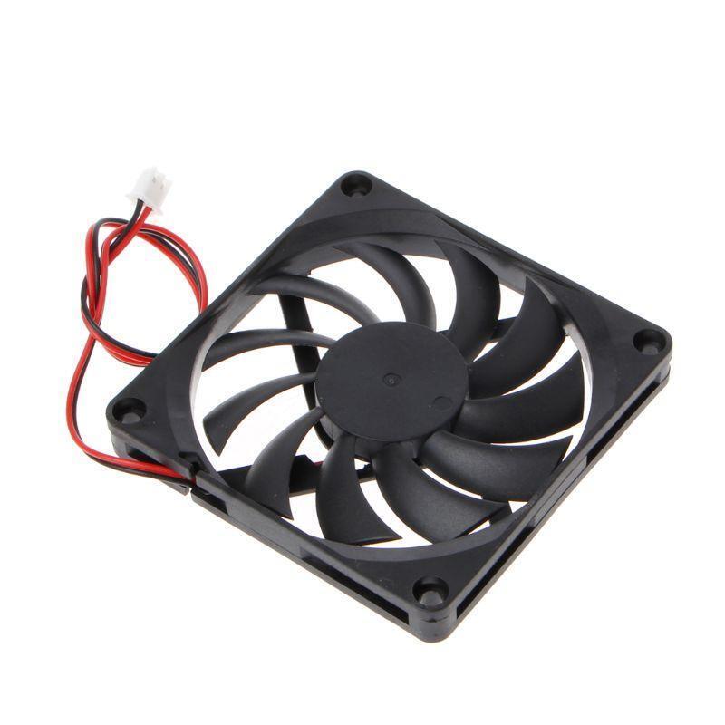 Mini 80x80x10mm DC 24V 2Pin Brushless Cooler Sleeve Bearing Cooling Fan 8010