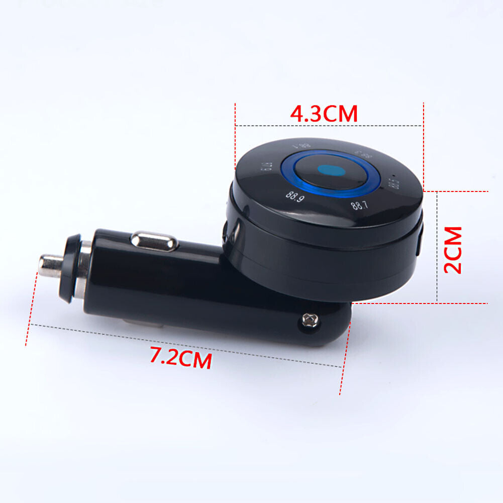 Car Kit MP3 Player Bluetooth-compatible Phone FM Transmitter for TF/MMC/USB