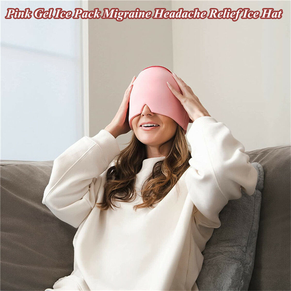 Migraine & Headache Relief Ice Hat Gel Ice Pack Large Tension Wrap Cold Therapy