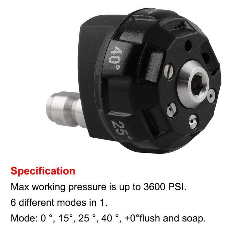 High Pressure Washer Spray 6in1 Adjustable Sprinkler Cleaner for Car Garden