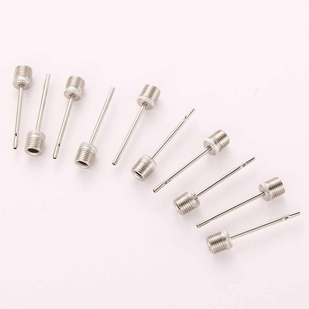 10PCS Inflating Pump Needle Valve Adaptor Sports Soccer Basketball Football
