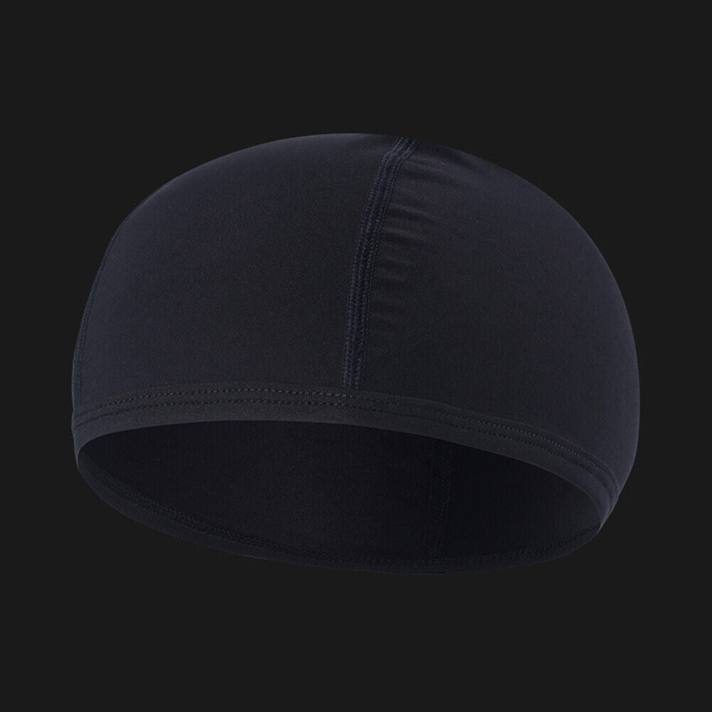 Quick Dry Helmet Liner Cap Anti-UV Motorcycle Windproof Riding Hats (Black)