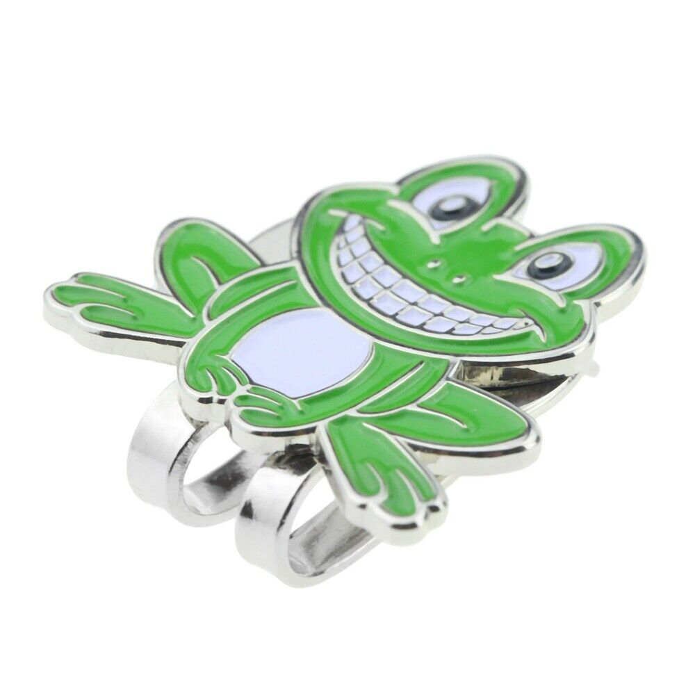 Cute Frog Pattern Strong Magnetic  Hat Clip & Golf Ball Marker For Cap Vison