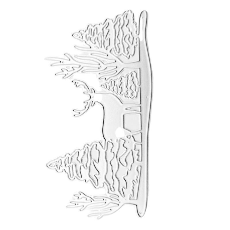 Exquisite Forest Deer Cutting Die Stencil Creative Paper Arts Cutting Template