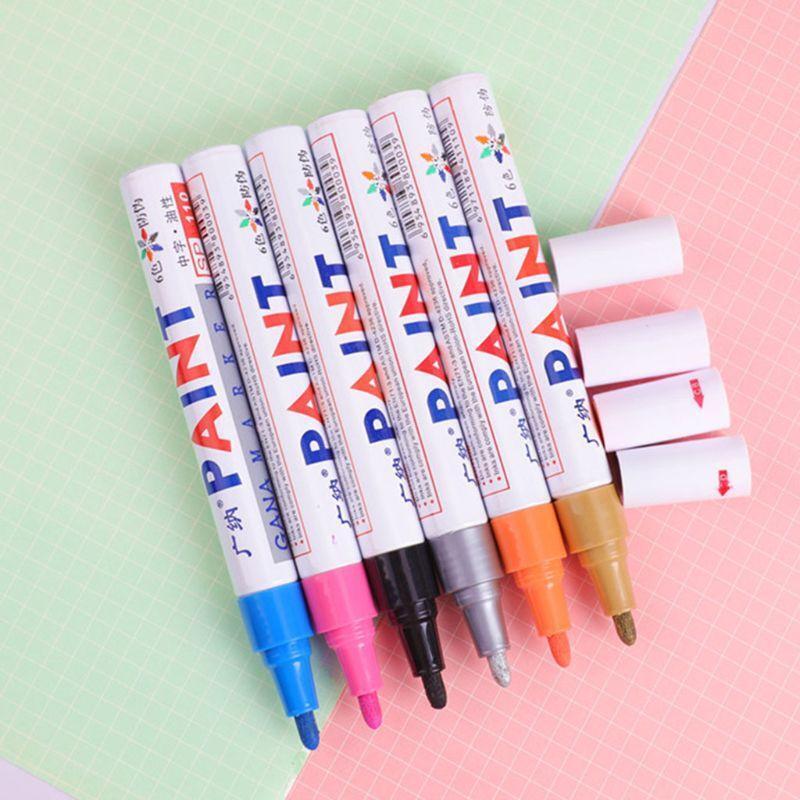 12PC Oil-Based Paint Markers Pen Quick Dry Bright Color for Photo Album Graffiti