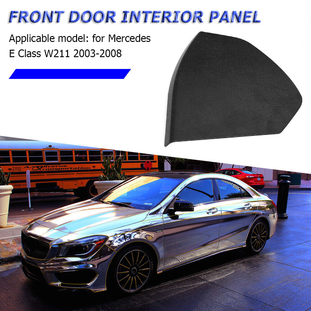 Car Right Front Door Cover Trim Shell for Benz E Class W211 03-08 (Black)