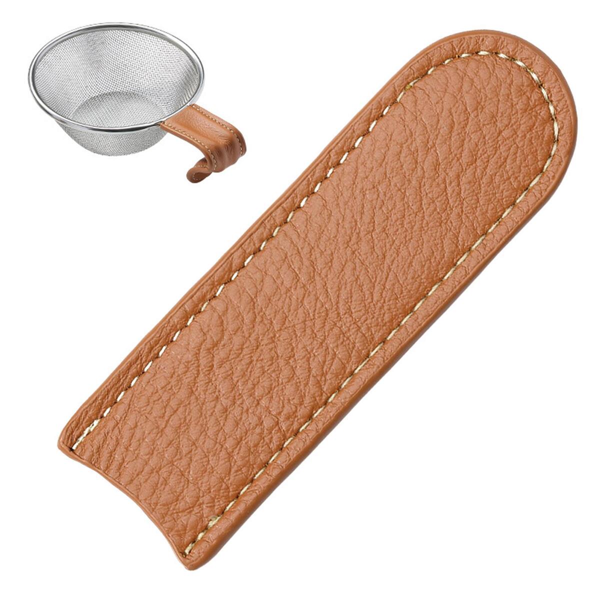 Handle Sleeve PU Leather Protective Case for Outdoor Durable Easy to Install