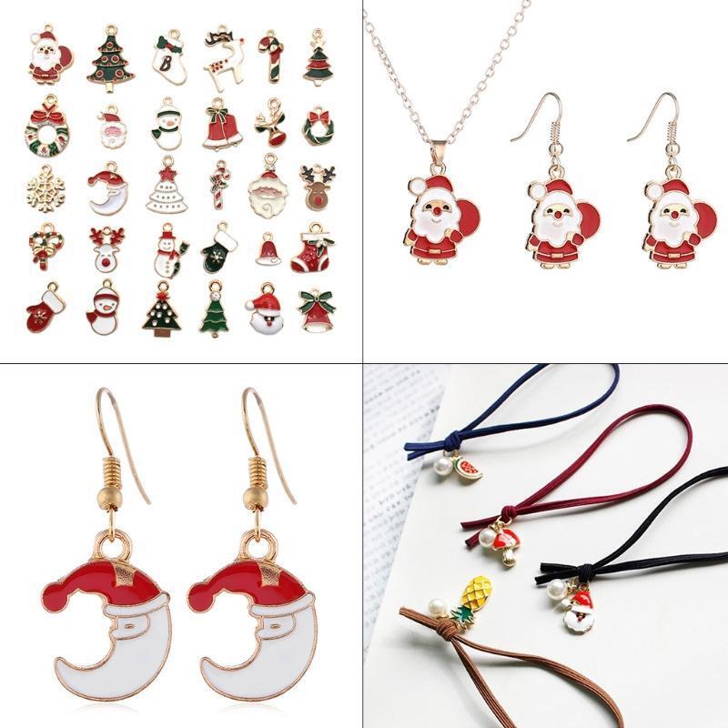 Christmas Dripping DIY Ornaments Pendant for Christmas Tree Mix 38 pcs