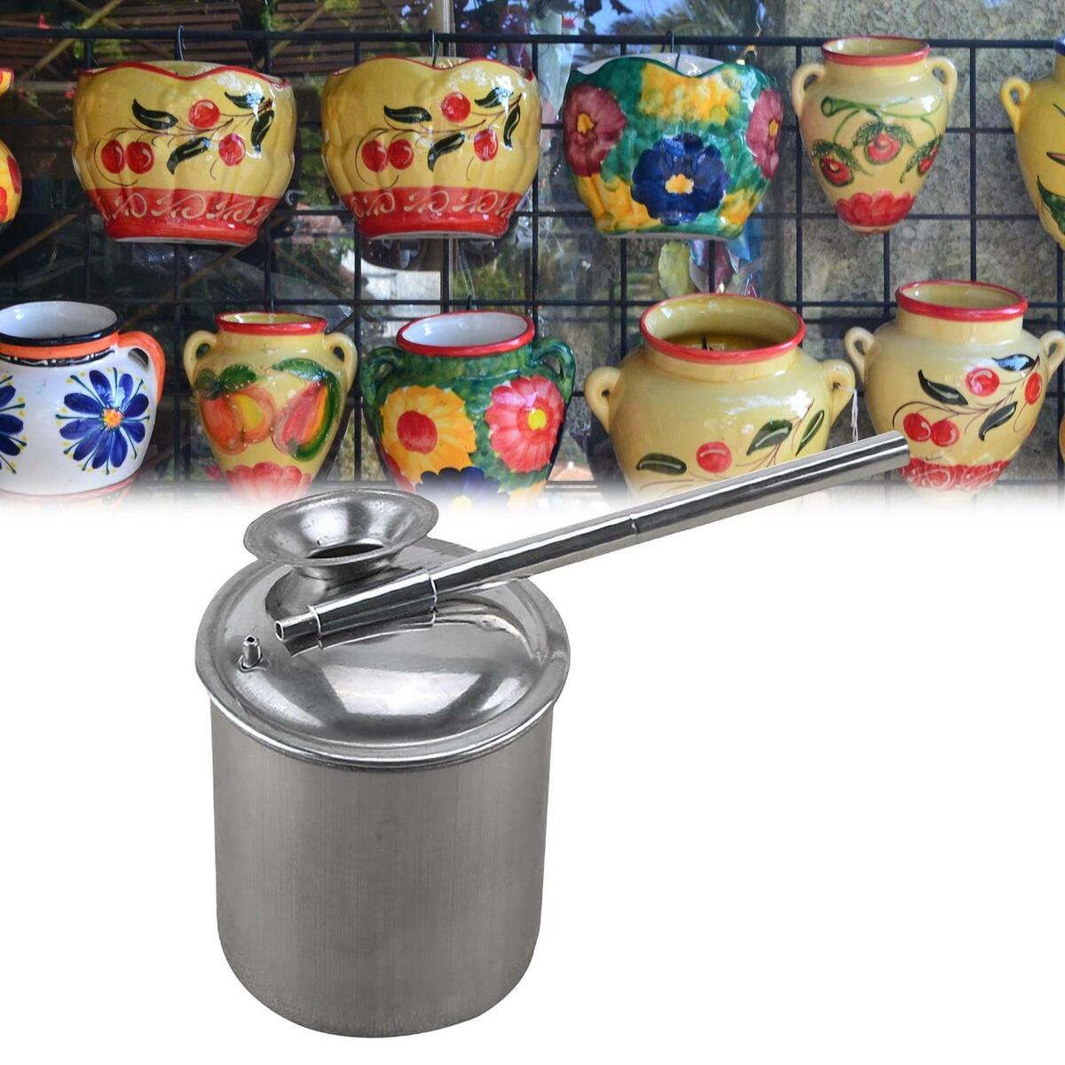 Pottery  Glazes Pots Craft Painting Stainless Steel Clay Tool 300ml