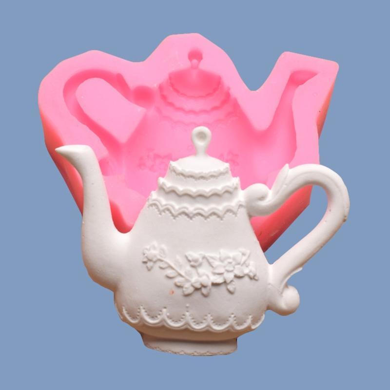 Cartoon Teapot Shape Soap Molds Chocolate Candy Molds Cake Soap Decorating Gift