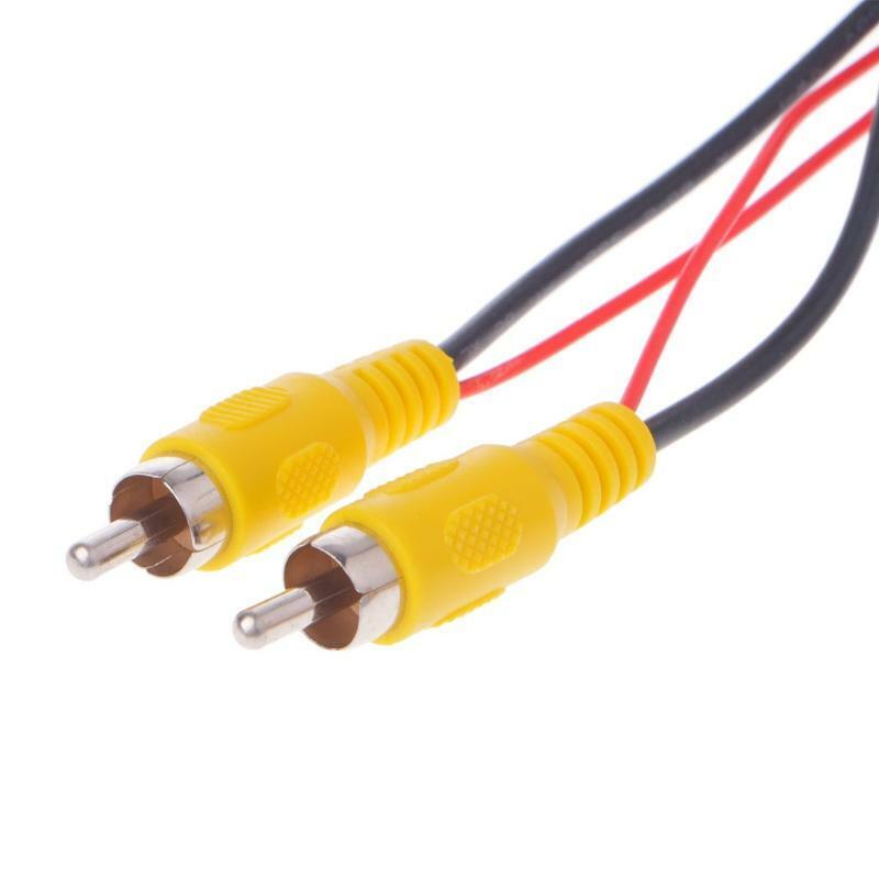 RCA Male To Male AUX Audio Video AV Cable For Car Rear Camera DVD CD Player TV
