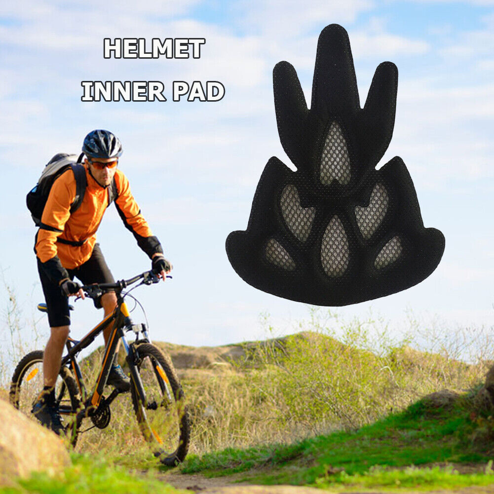 Universal Helmet Inner Foam Pads Kits Sealed Sponge Set for Cycling (Black)