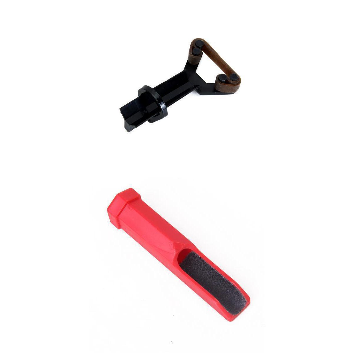 2PCs Billiard Pool Ball Snooker Cue Tip Clamp Fastener Grinding Rod Repair Tool