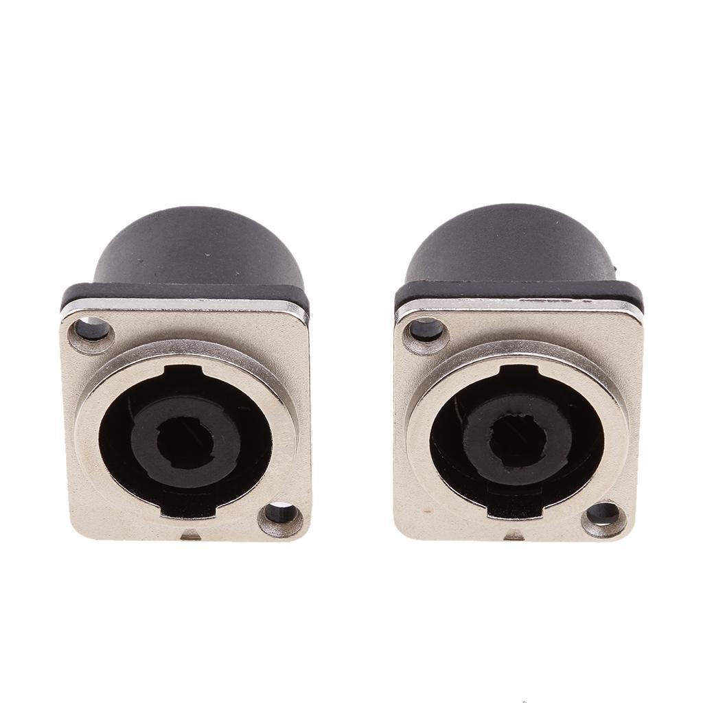 2x  4 Pin Female   Compatible Audio Cable Panel Socket