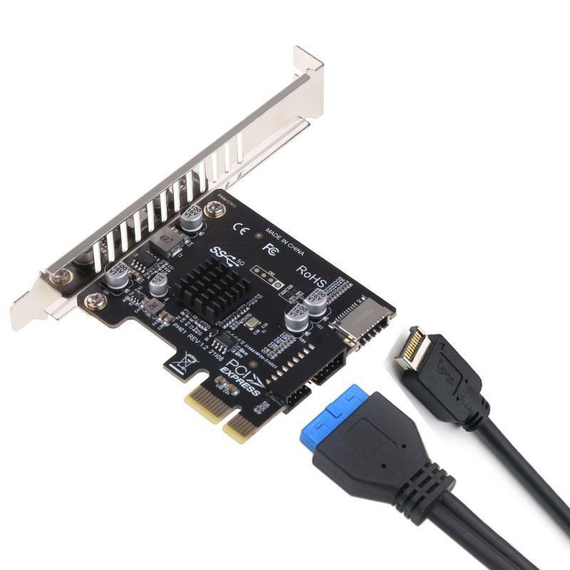 PCI Express Card PCI-E to USB3 Type-E Front Panel Type-C 19P 20P Expansion Card