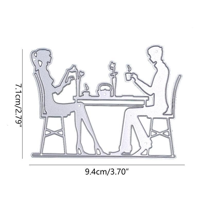 Couple Dating Metal Cutting Dies Handmade Crafts Projects Art Creation Supplies