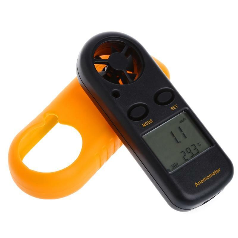 GM816 Mini Digital Anemometer Wind Speed Temperature Tester w/LCD Backlight