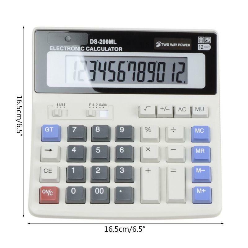 Standard Function Scientific Electronics Desktop Calculators, Dual Power, Big 12