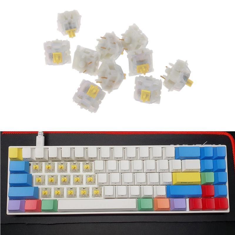 Milky Yellow Switches for Gateron MX Keyboard Switches Milky Yellow Axis Switch