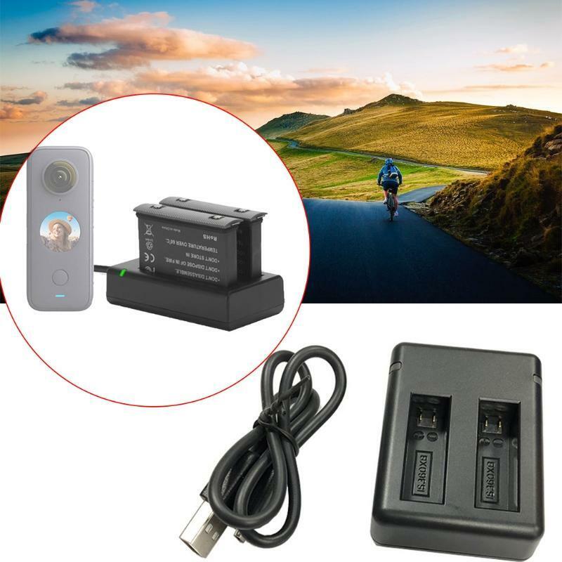 Charger with USB Cable Indicator Light for 360 One X Cameras Dual Bay