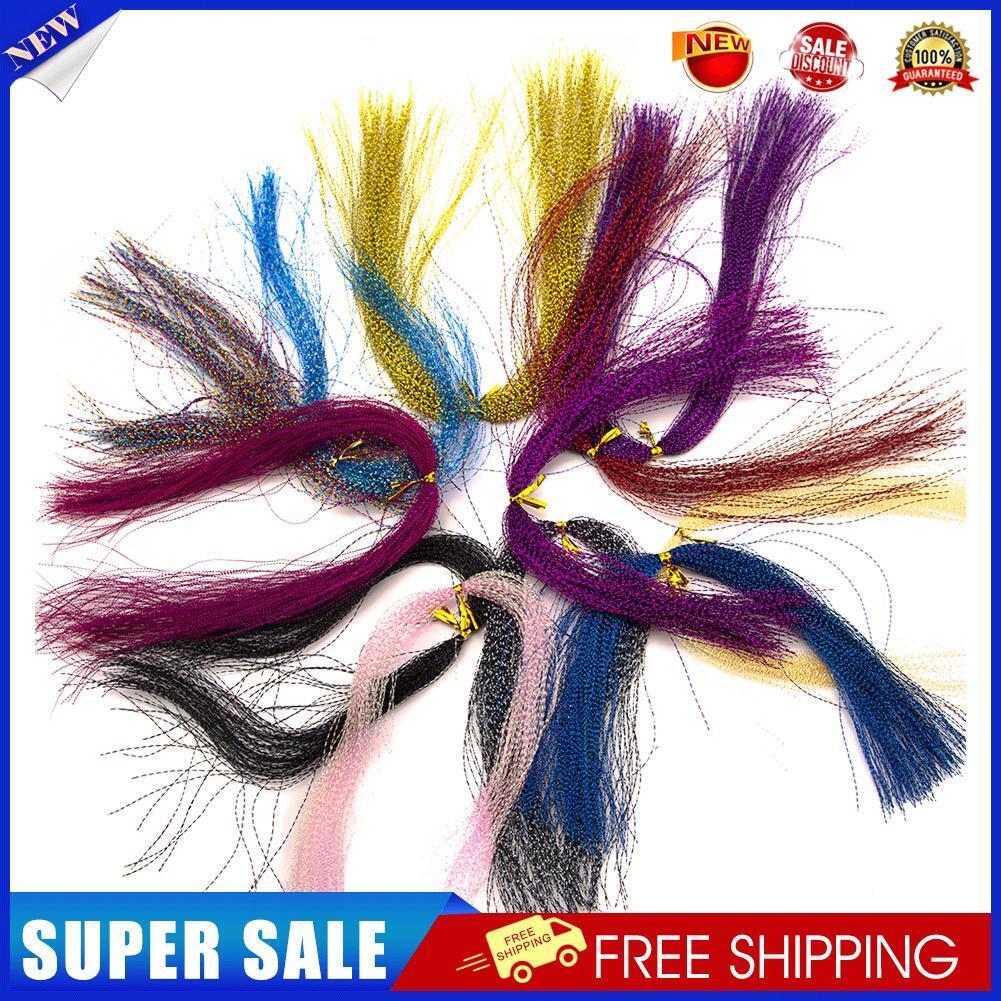 100pcs Fly Tying Material Fishing Tackle Silk Lure Feather Hook String Line