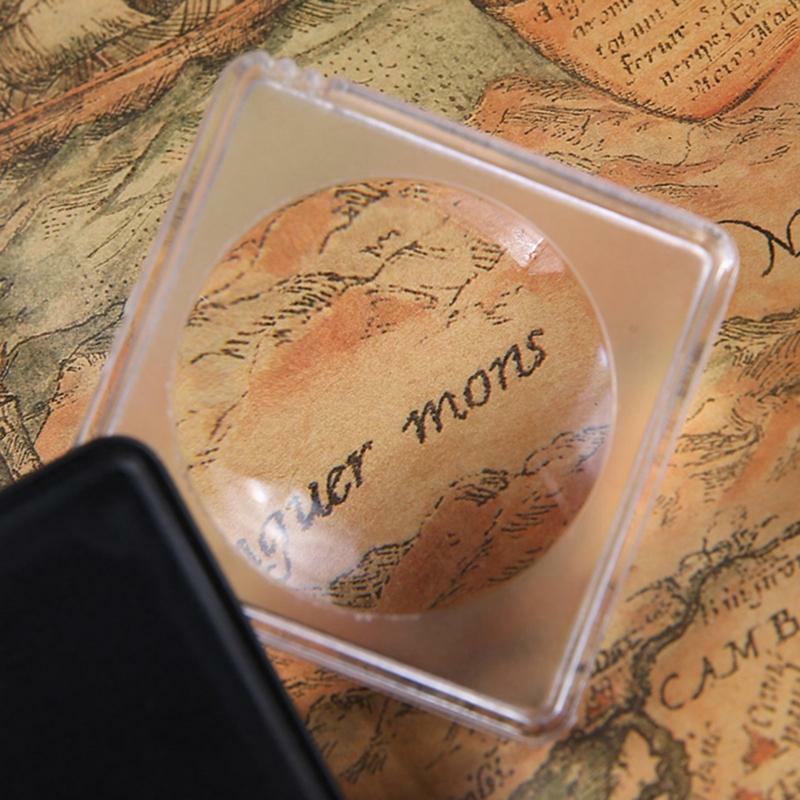 Small Pocket Magnify Glass Folding Mini Magnifying Glass for Reading Science
