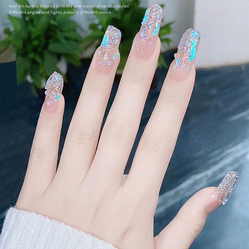 Mixe Shape Glass Crystal Nail Gems Rhinestone DIY Nail Art Strass Accessories