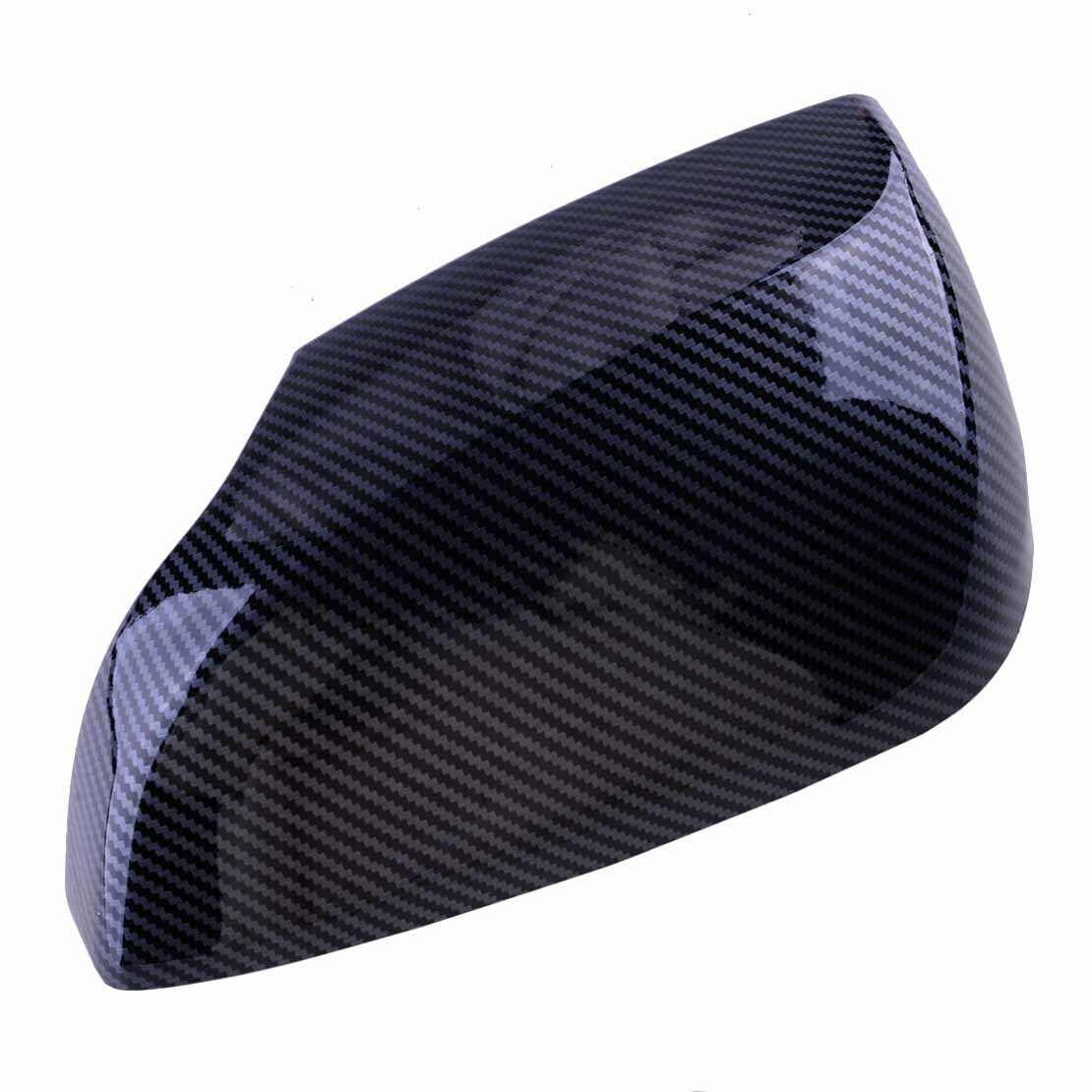 2x Carbon Fiber Style Side Mirror Cover Trim Fit For Subaru WRX STI 2015 up 2021