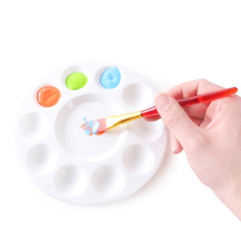 Handheld Paint Palette 11-well Large Palette Ideal for Acrylic Colors Mixing