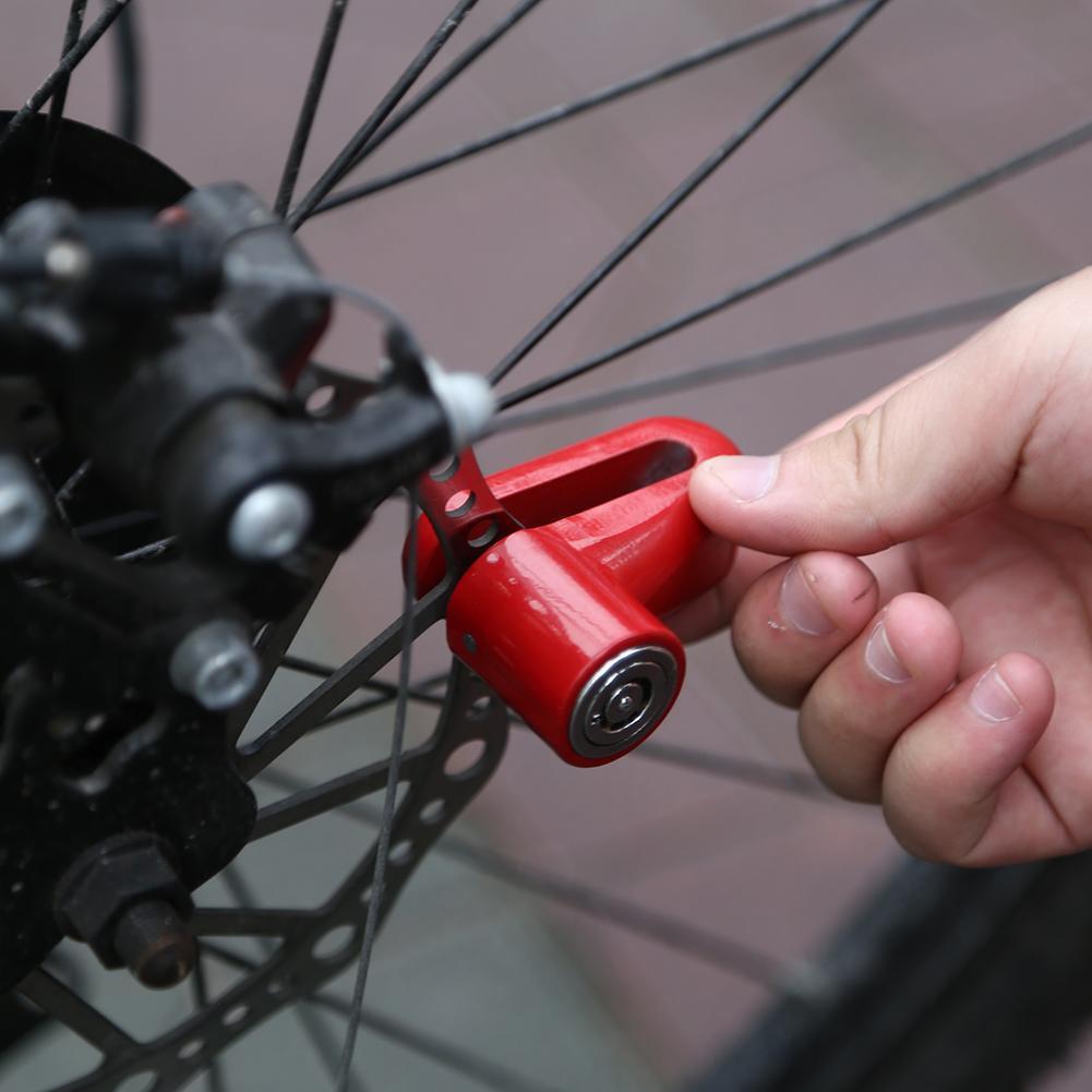 Anti-theft Disk Disc Brake Rotor SafetyLock for Scooter Motorcycle (Red)