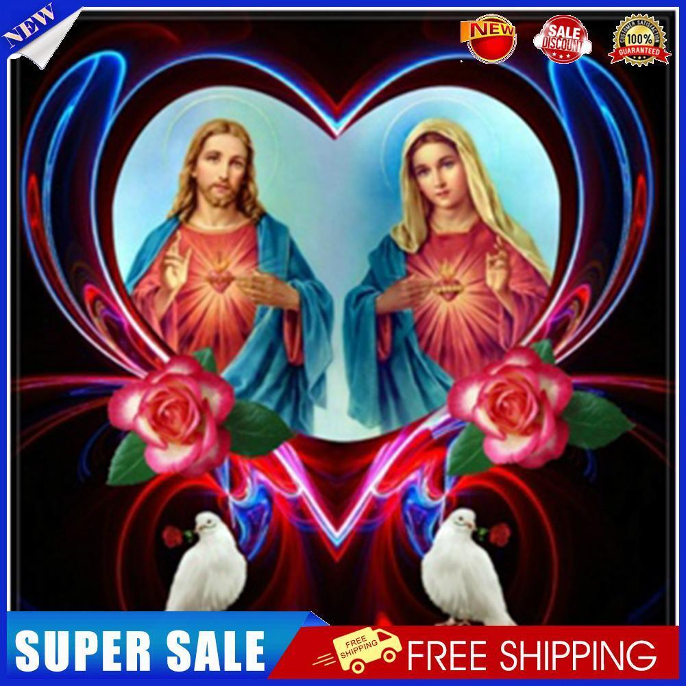 5D DIY Priest Full Round Drill Diamond Painting Mosaic Rhinestone Drawing