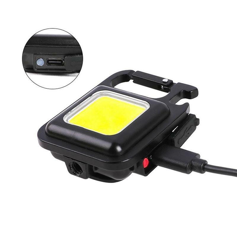 Creative Outdoor Camping Keychain Light Rechargeable Magnetic Absorption Light