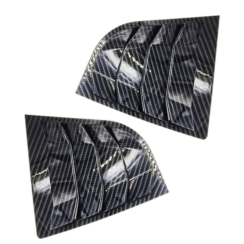 Carbon Fiber Style Side Vent Rear Window Quarter Louver Fit For Kia K3 Forte