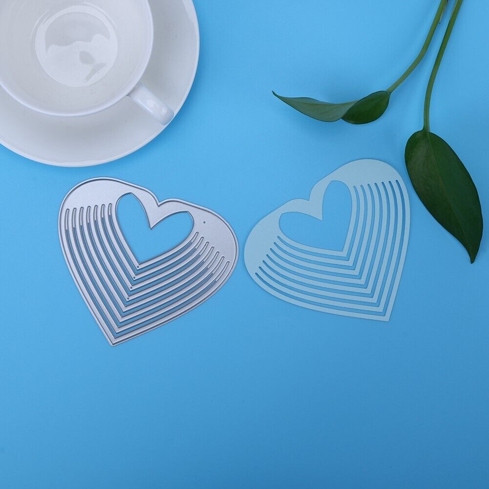 Hollow Heart DIY Metal Stencil for Scrapbook Embossing Craft Cutting Die-15
