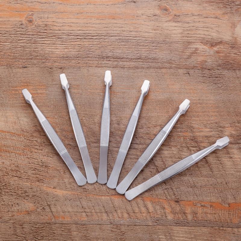 2 Pcs Stamp Tweezers Philately Stamps Collector Tools Philately Tweezers Eyebrow