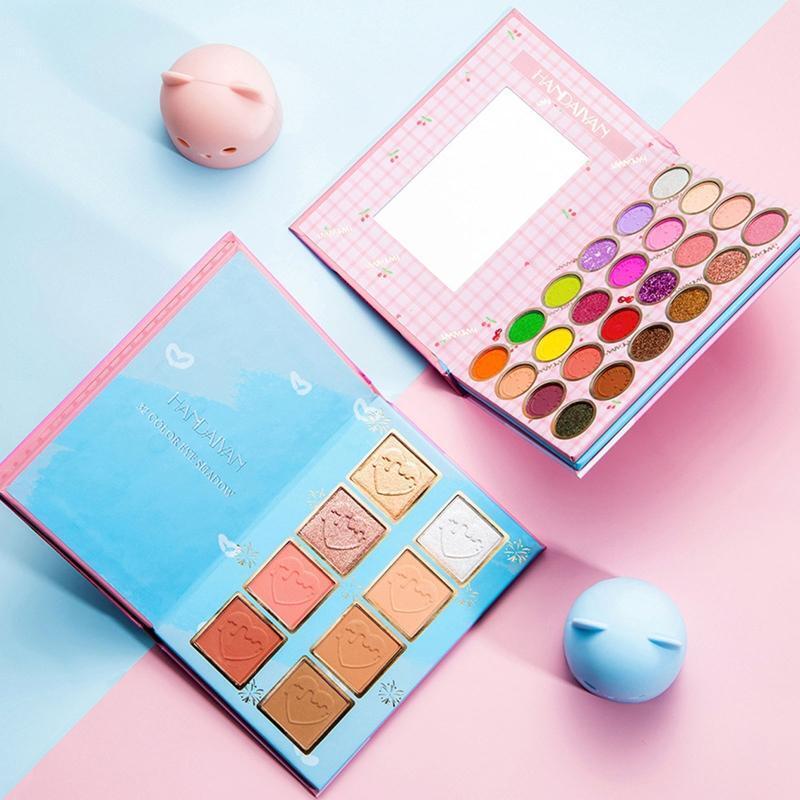32 Colors Eyeshadow Palette Matte Shimmer Blushes Highlight Face Eye Makeup Tool
