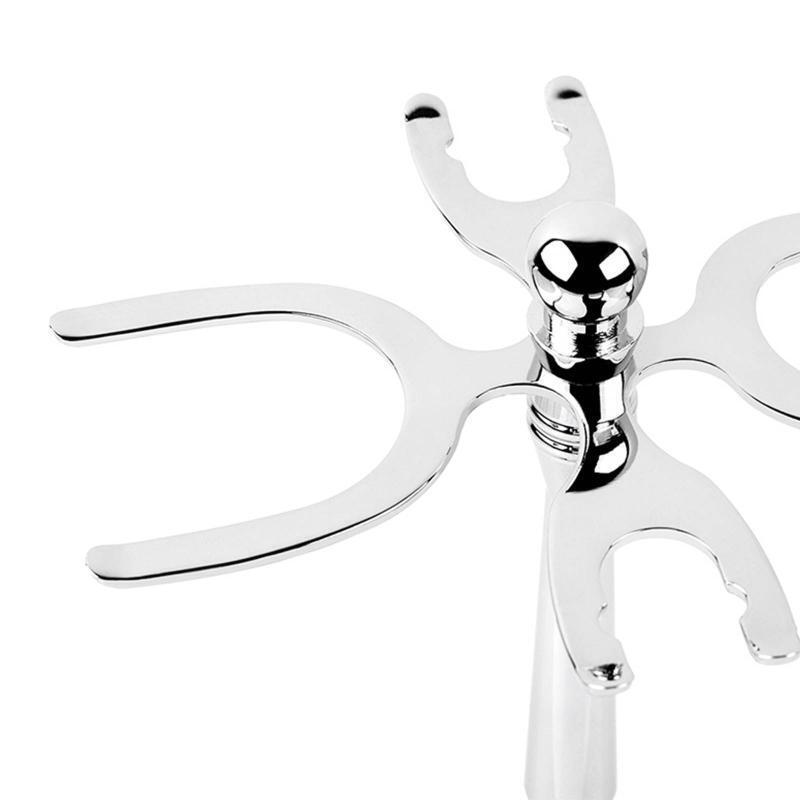 Men Zinc Alloy Razor Holder Shaver Brush Stand Bracket Metal Support Shelf
