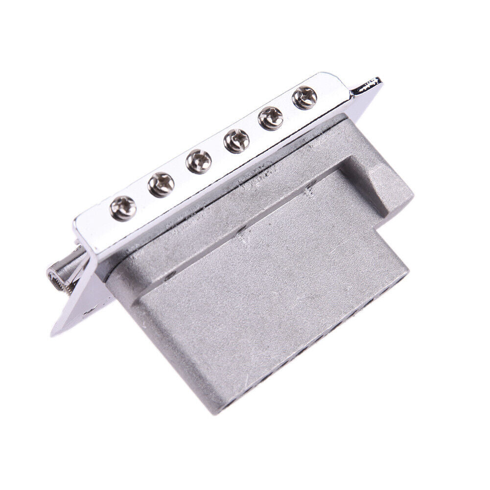 For Fd Strat 1 Set 6 Strings Chrome Guitar Tremolo Bridge With Bar New