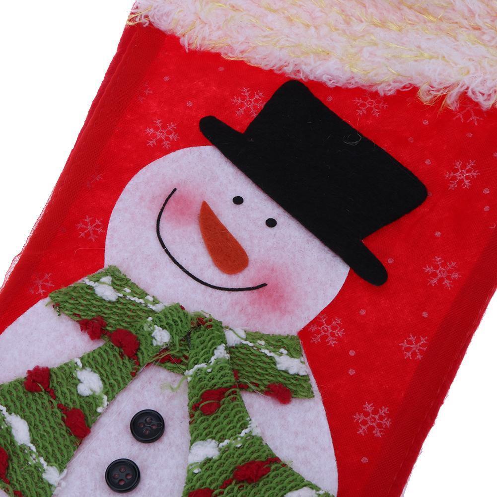 Christmas Stockings Socks Candy Gift Bag Xmas Tree Decoration(Snowman)