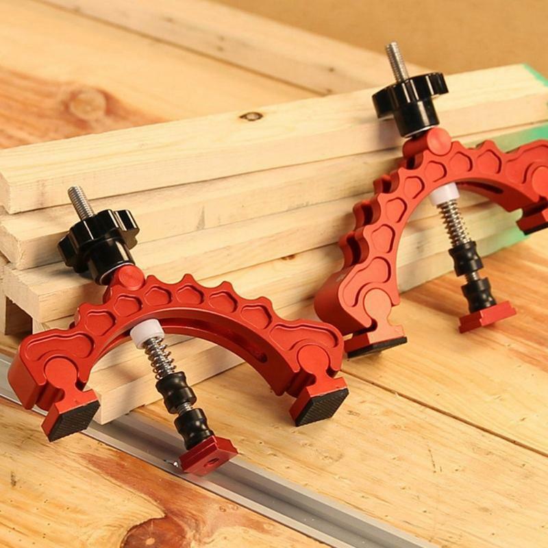Pure Aluminum Alloy Adjustable Press Plate Sliding Chute Holder Woodworking Tool