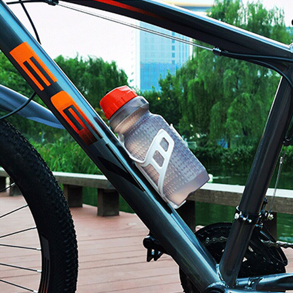 PC Plastic MTB Road Bicycle Bottle Holder Cages Bike Kettle Rack (White)