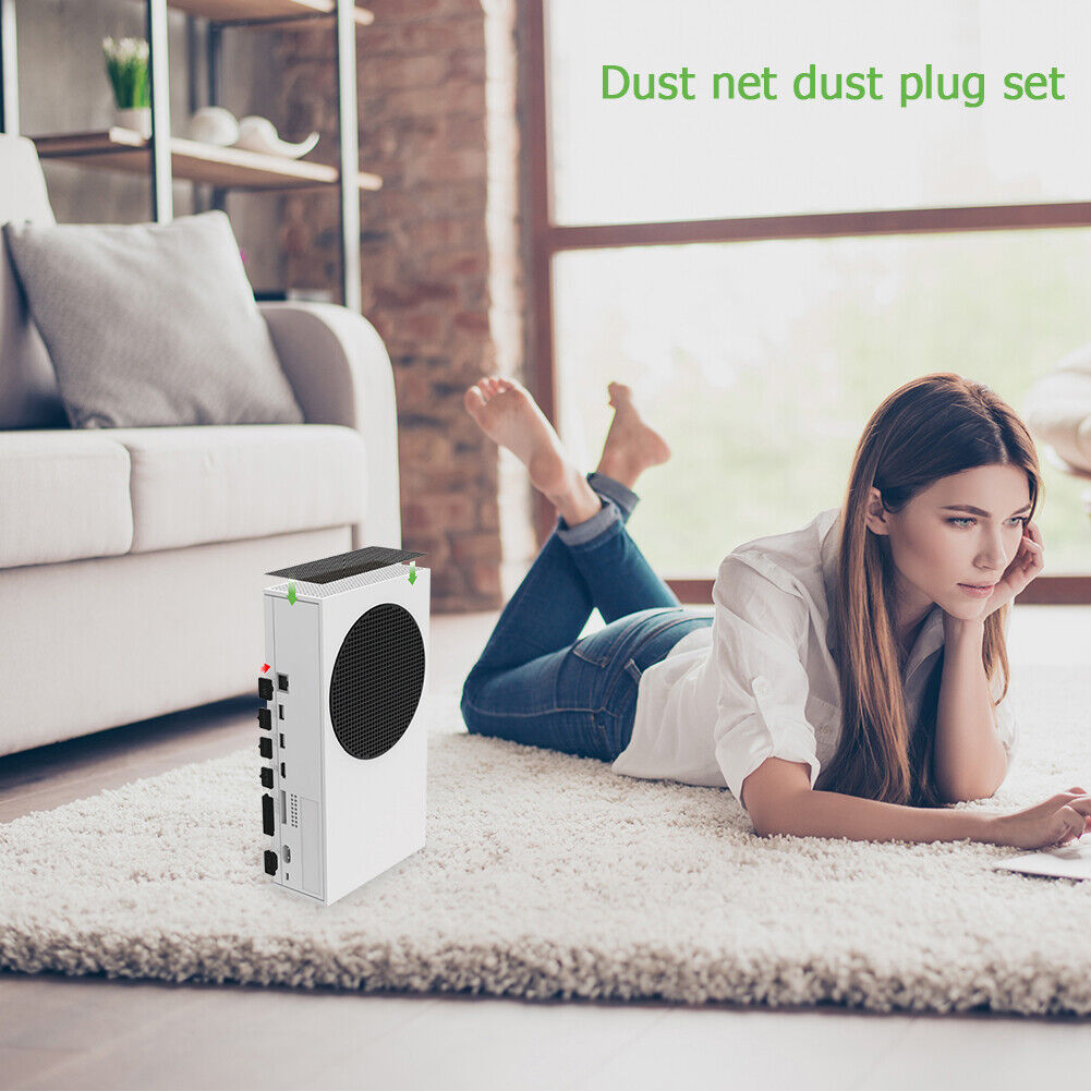 11pcs Game Console Dust Cover Plug Net Dustproof Suit Kit for Xbox Series S