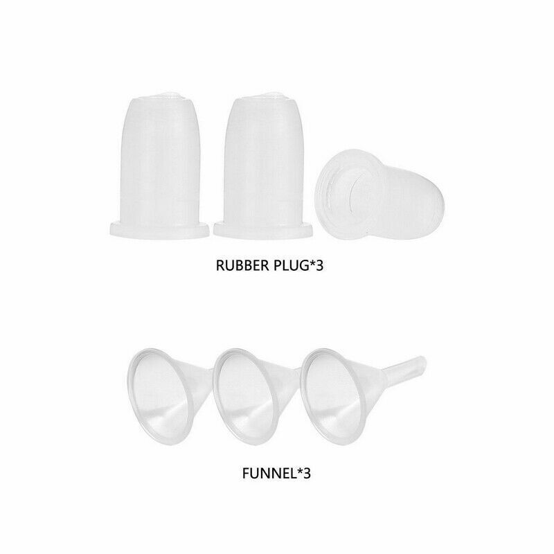 3Pcs 3.5ml Empty Eyeliner Lip Gloss Eyelashes Mascara Tubes Bottle + Funnels Set
