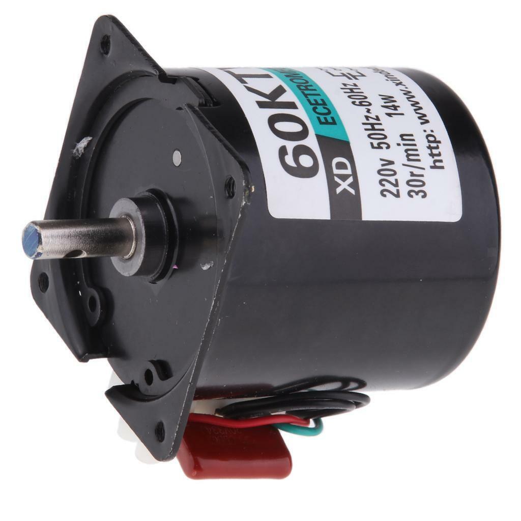 60KTYZ Synchronous Motor AC 220V 50-60Hz 30RPM 14W Output  Reduction Geared