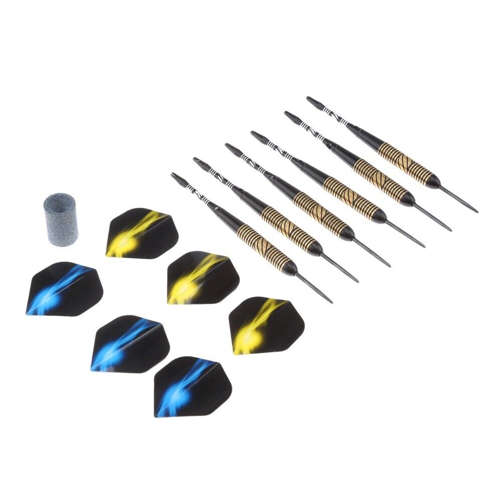 23 Grams Steel Tip Brass Darts Set With Dart Flights & Case 1 Set Durable Use