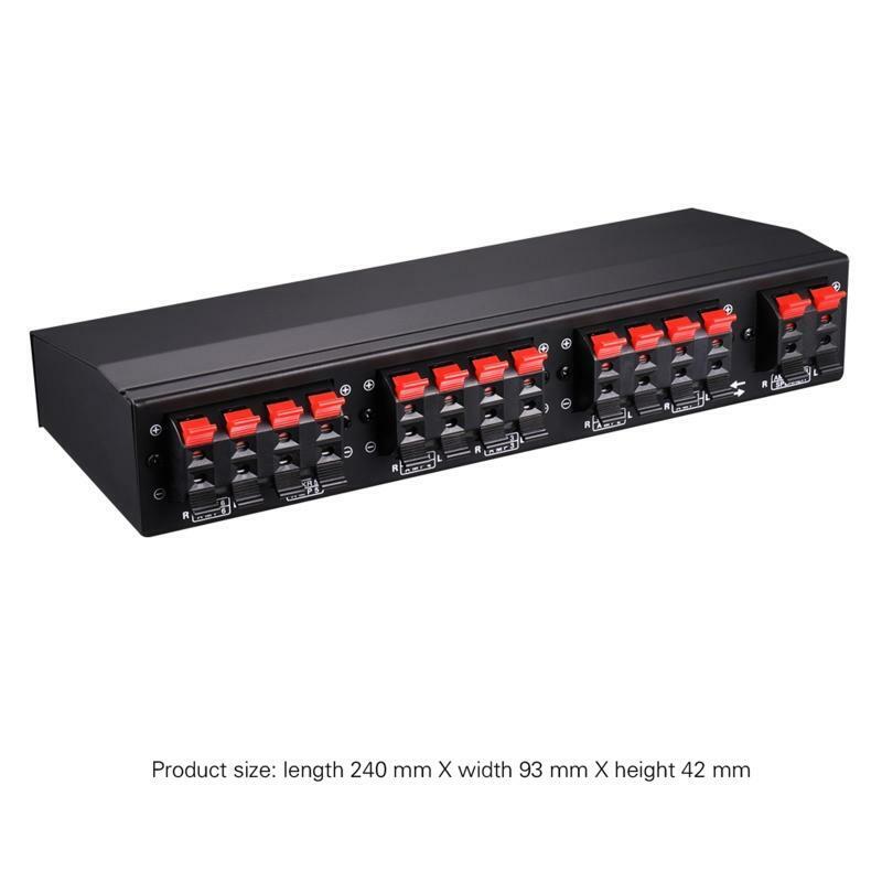 Multiple Amplifiers/ Receivers Speaker Selector Switch ABS Metal Brackets