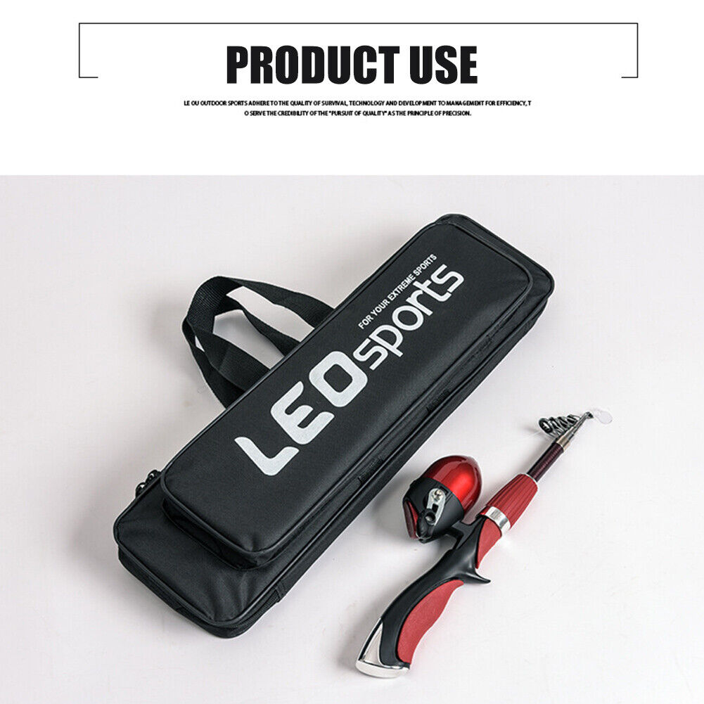 LEO Oxford Cloth Fishing Rod Storage Bag Fishing Tackle Zipper Carry Case